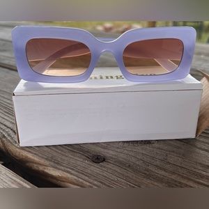 NWT- Womans Candy Color Rectangle Frame Sunglasses